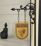 Travel Divider Bookshelf Decor  Solid Walnut Library Sign