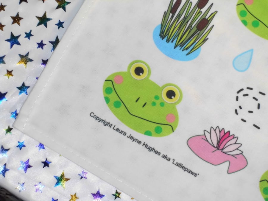 Frog, nature, wildlife, tea towel, gift, novelty