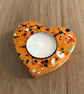 SPLATTER CERAMIC HEART TEALIGHT HOLDER - Image 7