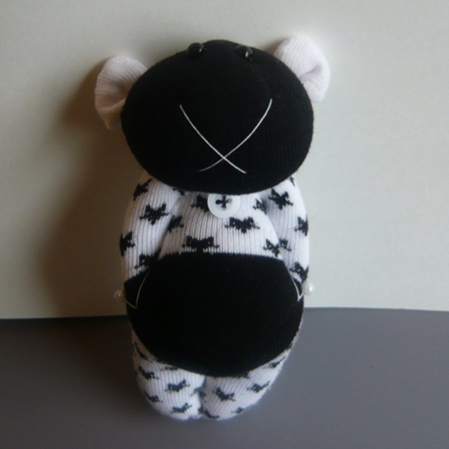 Black and White Odd Sock Thing (small)