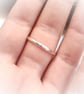 Simple silver polished band ring - Image 3
