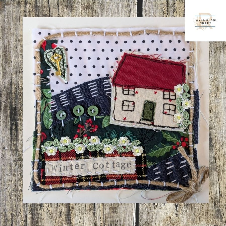 Winter Cottage Slow Stitch Kit