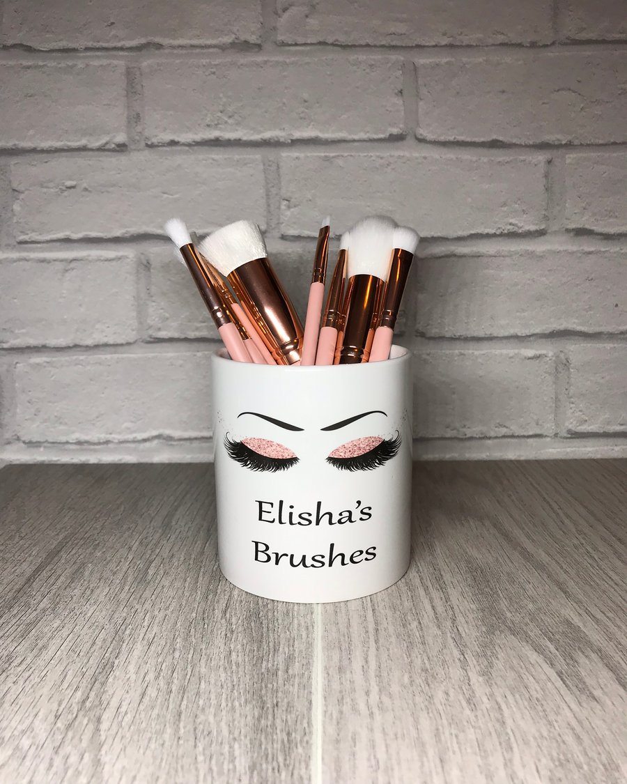 Make up brushes Holder - Eye Lashes Pot - Make Up Pot - Gift For Girls - Brushes