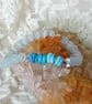 Selenite & Murano Glass Bracelet