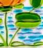 Fused glass picture of a yellow Water Lilly - Image 5