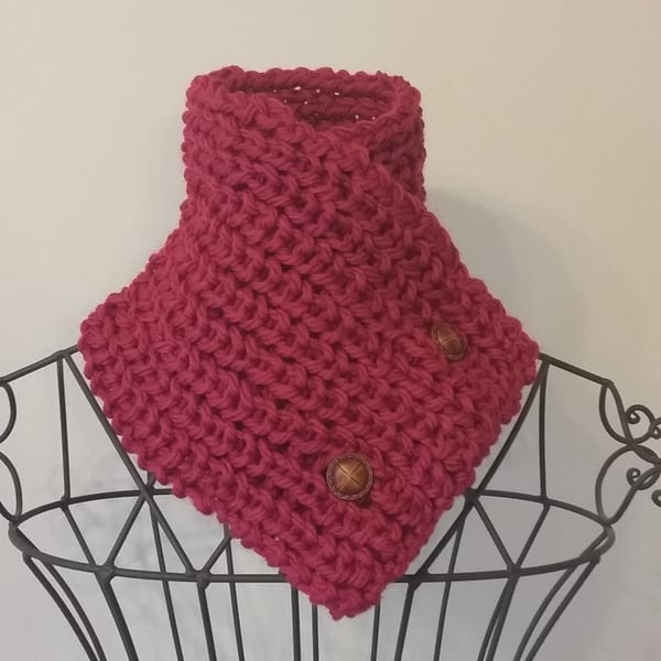 Hand Knitted Neck Warmer Scarf