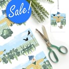 SALE: Allotment Snowman - Eco Friendly, Compostable, Christmas Gift Wrap