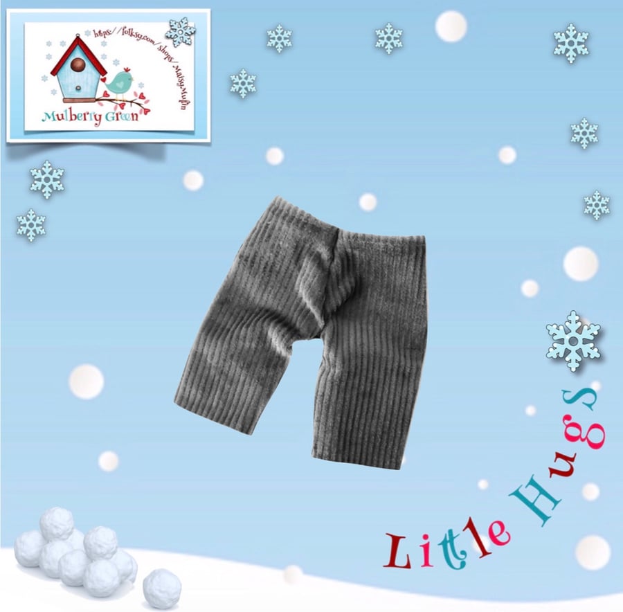 Reserved for Kat Little Hugs’ Grey Cord Trousers