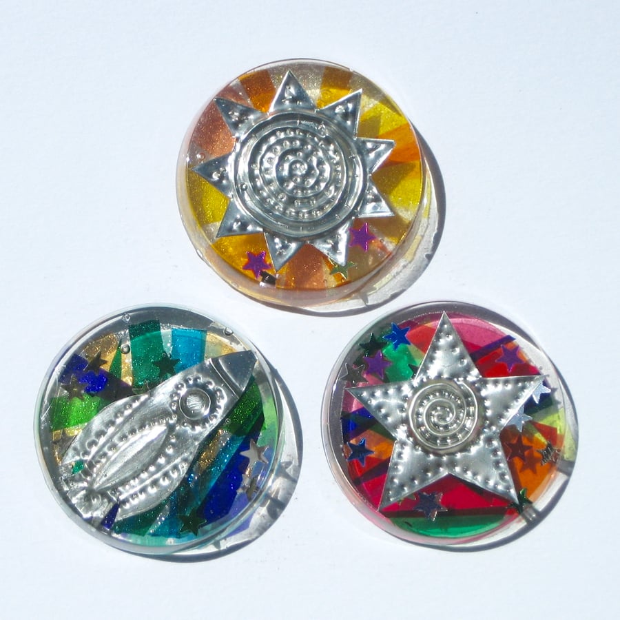 Moon Rocket Gift Set with Star and Sun