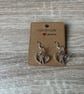 Sterling Silver Earrings - Interlocking Hearts - Brand New & Sealed!! 