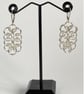 Silver Helm Chainmaille Earrings - Image 7