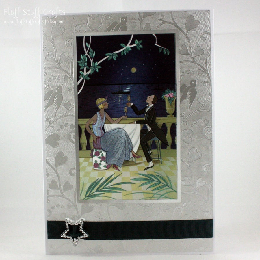 Elegant couple Congratulations card