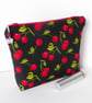 SALE Make up bag, cosmetic bag, cherries. - Image 1