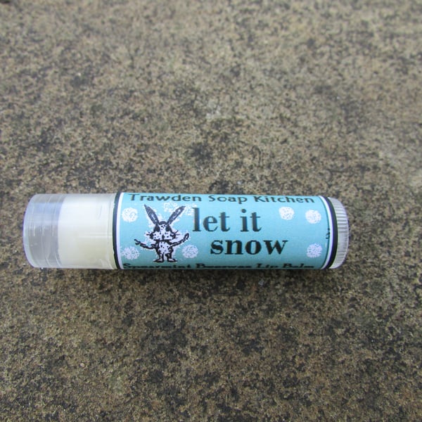 Let it Snow, Spearmint beeswax lip balm with Manuka Honey