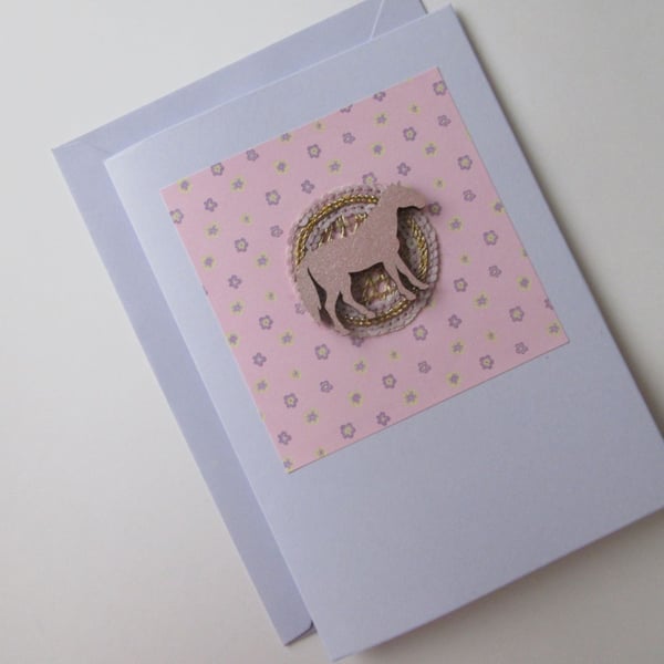 Horse Pony Blank Greetings Card suitable for Happy Birthday Thank You etc