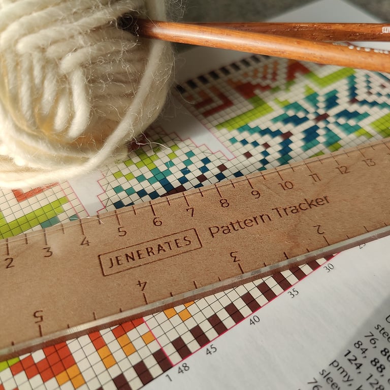 Knitting or Cross Stitch pattern tracker by Jenerates