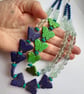 Perfectly Imperfect Howlite Butterfly and Fluorite Statement Necklace - Image 5
