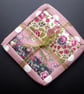 Patchworked textile Coaster set - Image 3