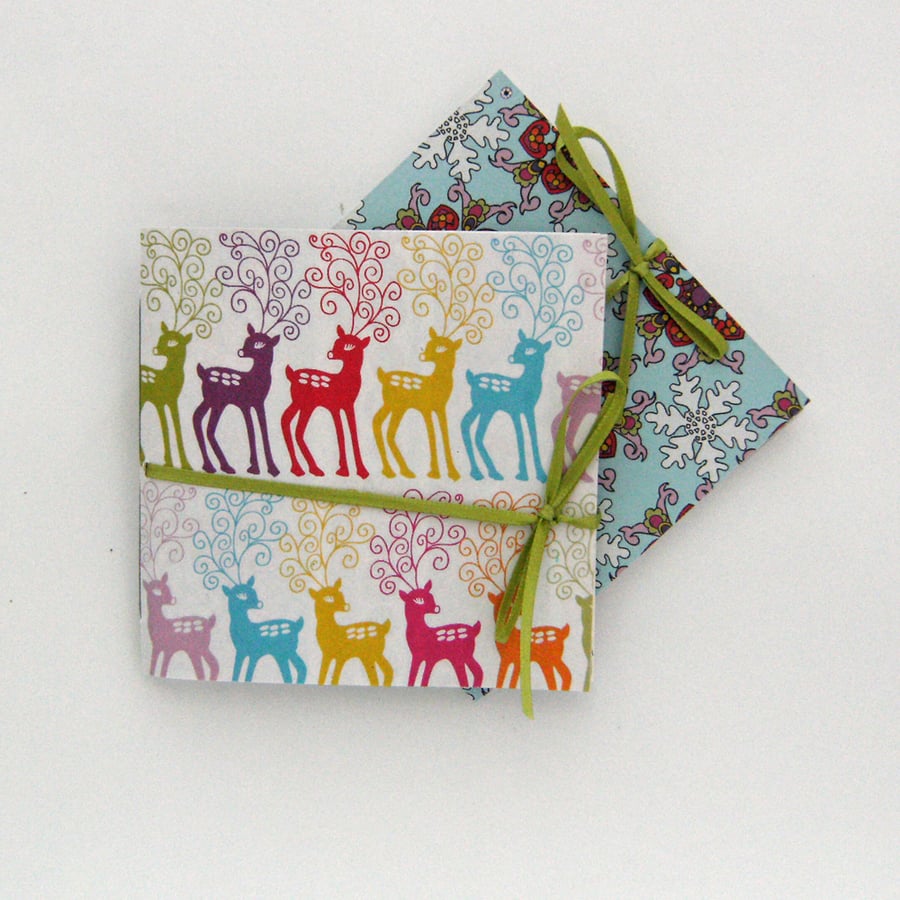Christmas Notebooks - Deers and Snowflakes - Ideal Christmas Gift 