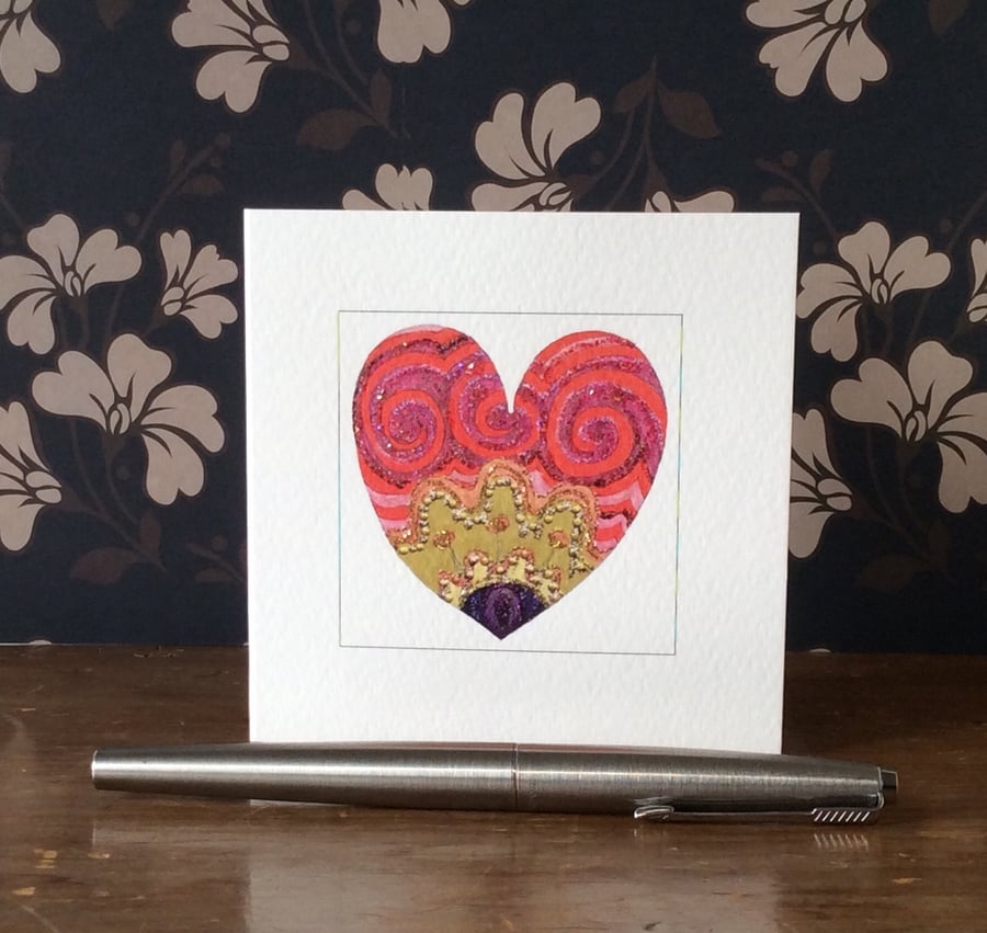 ‘India’ Printed Blank Card. 