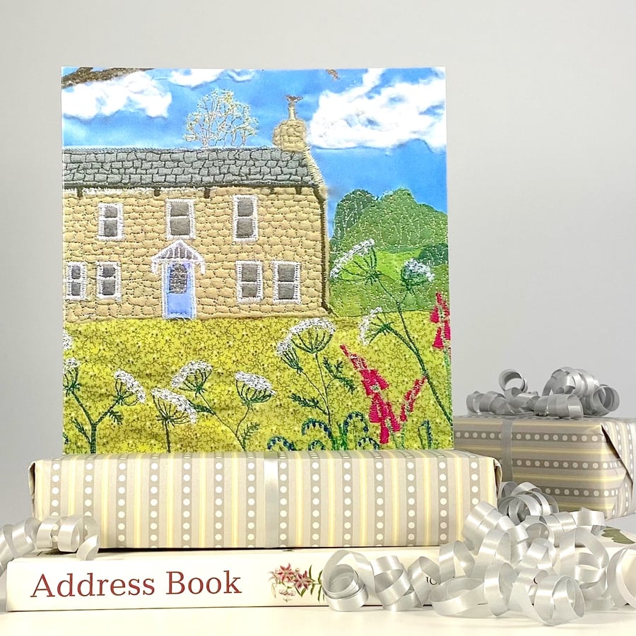 Country Cottage Card - new home card, birthday card