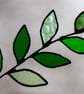 Stained Glass Leaf Suncatcher Vase Decor or Plant Pot Stake - Image 7