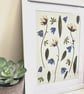 Framed Real Pressed Flower and Foliage Botanical Art - Image 4