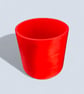 Large Statement Round Red Plant Pot - 19 cm Indoor Planter - Image 9