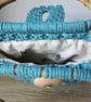 Blue macramé handbag, Bag - Image 5