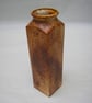 CERAMIC URN CONTAINER TALL DECORATIVE SQUARE  11 INS TALL X 3 INS WIDE - Image 3