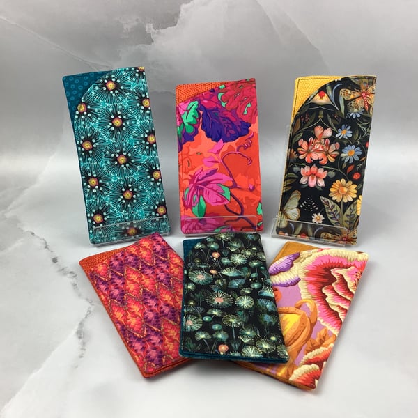 Floral glasses case, slip case, options, handmade