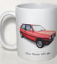 Ford Fiesta XR2 1982 - 11oz Ceramic Mug  - Image 3