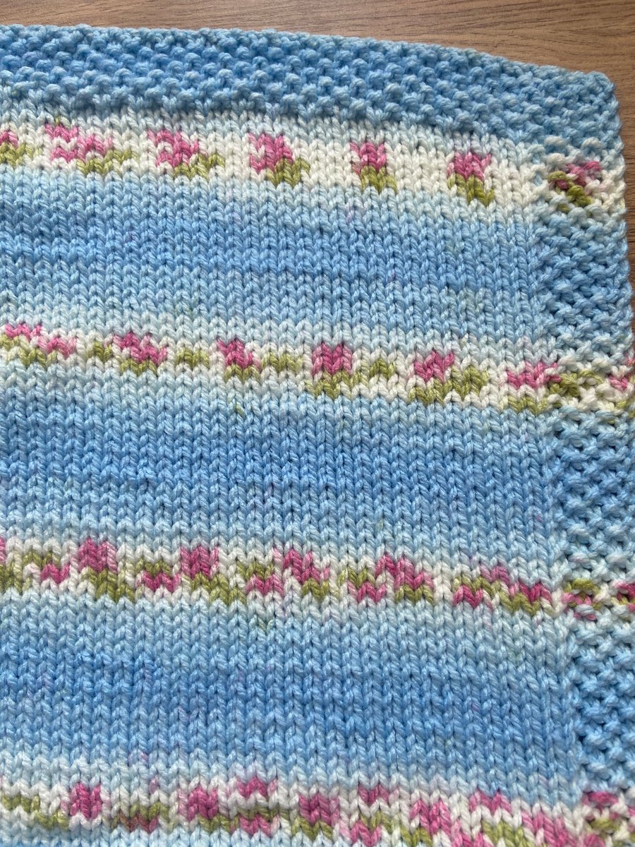 Blue baby blanket 