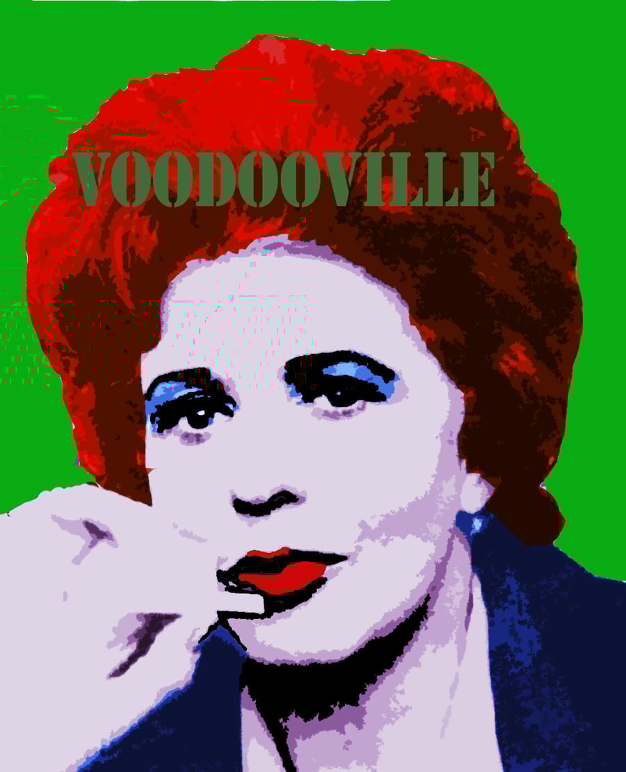 Elsie Tanner smoking Warhol style pop art print 11 x 8 inches