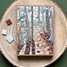 Original Landscape Art - Woodland Shadows Mosaic Wall Plaque