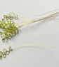 (FS21G Light green) 10 Stems Handmade Crystal Bead Leaf Sprays with Gold Stems