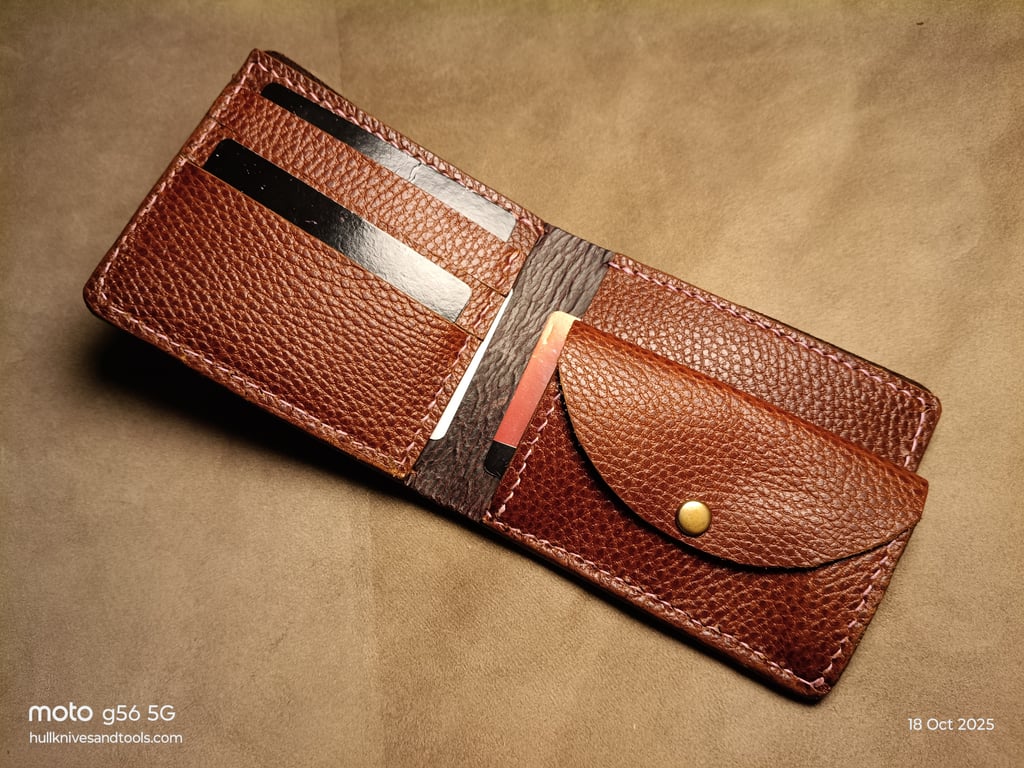 Bifold Handmade Embossed Leather Wallet