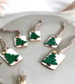 Set of 5 Wooden Christmas Gift Tags - Christmas Tree Design  - Image 3