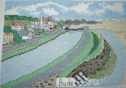 Bude in Cornwall cross stitch kit