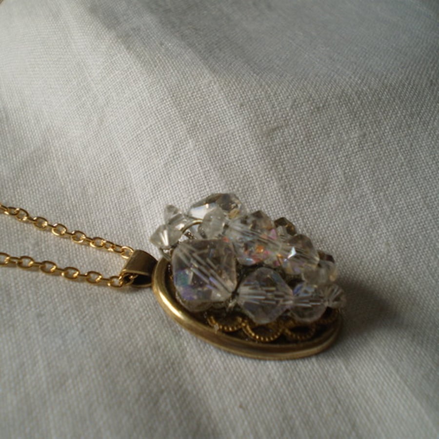 Art Deco Crystal Necklace