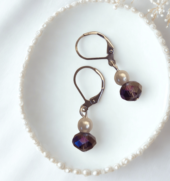 Purple Sparkle & Pearls