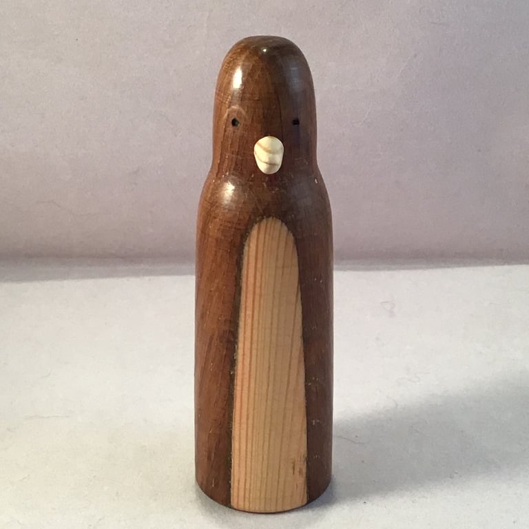 Wood turned penguin.