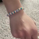 Letter E colourful bracelet