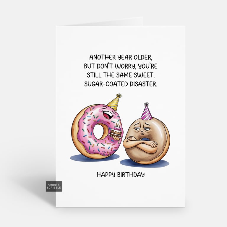 Unique Funny Birthday Card For Him Or Her 