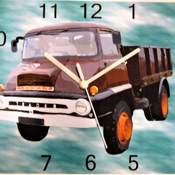 thame trader wall hanging clock trucks lorry