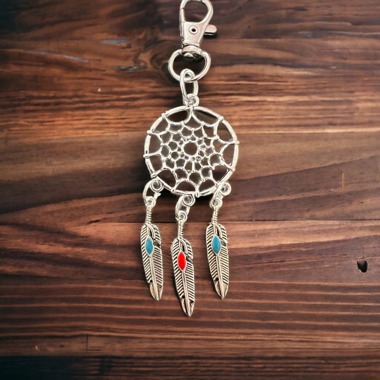 Dream Catcher Keyring Key chain, Bag charm