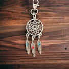 Dream Catcher Keyring Key chain, Bag charm