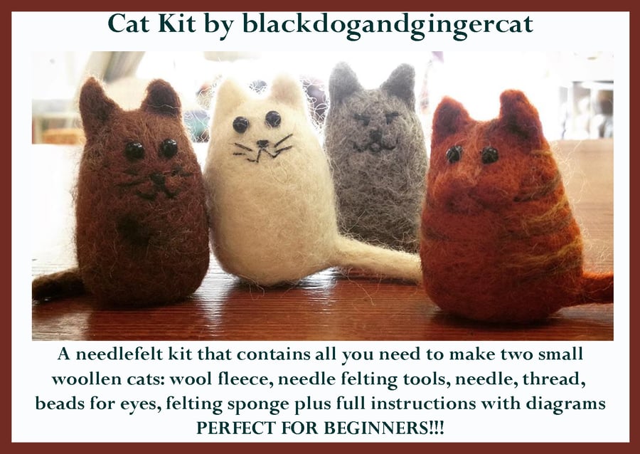 Cat needle felt kit