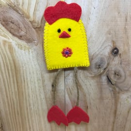 Felt Chicken Decoration. (492)