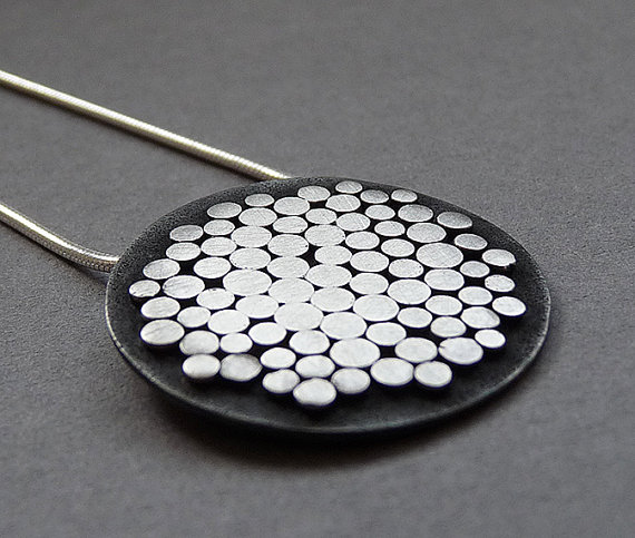 Sterling Silver Granulated Pendant G4